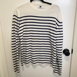 Topman stripped crewneck sweater